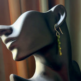 Hand carved New Zealand jade snake earrings. One only Jade and sterling silver snake earrings.
